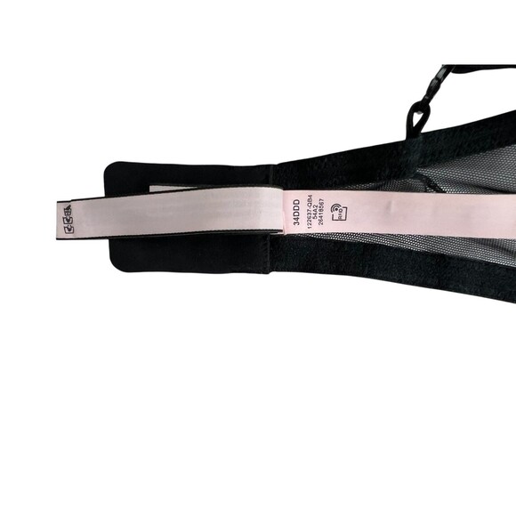 Victoria's Secret Pushup Black Lace Underwire Bra  34DDD  Convertible - Picture 10 of 11